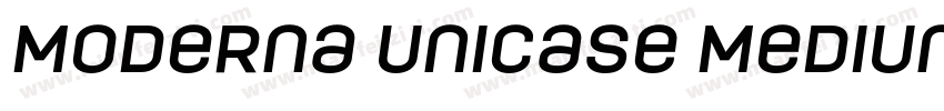 Moderna Unicase Medium Italic字体转换